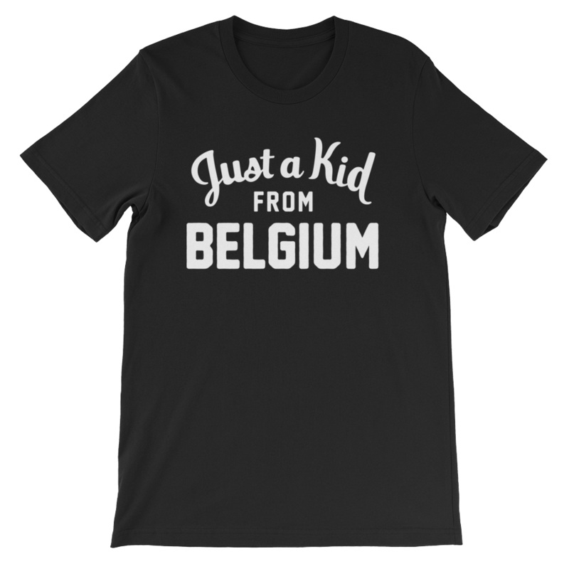 Unisex Black T-Shirt | Belgium