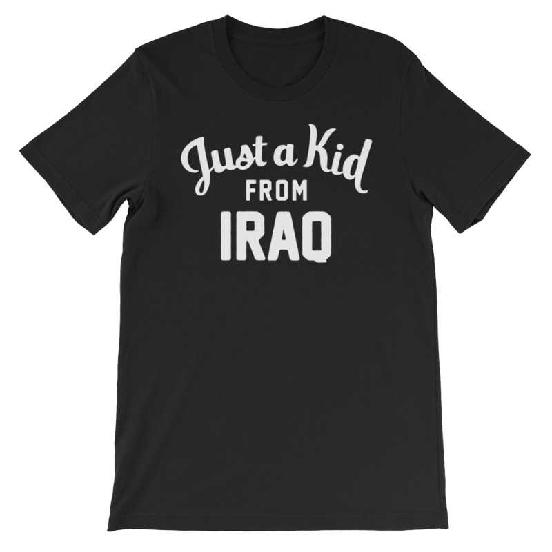 Unisex Black T-Shirt | Iraq