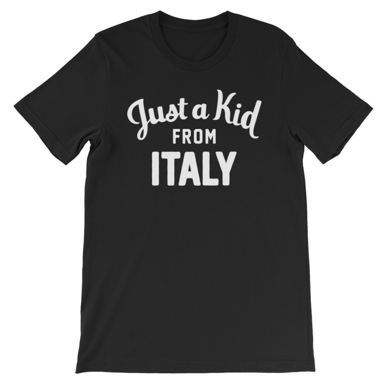 Unisex Black T-Shirt | Italy