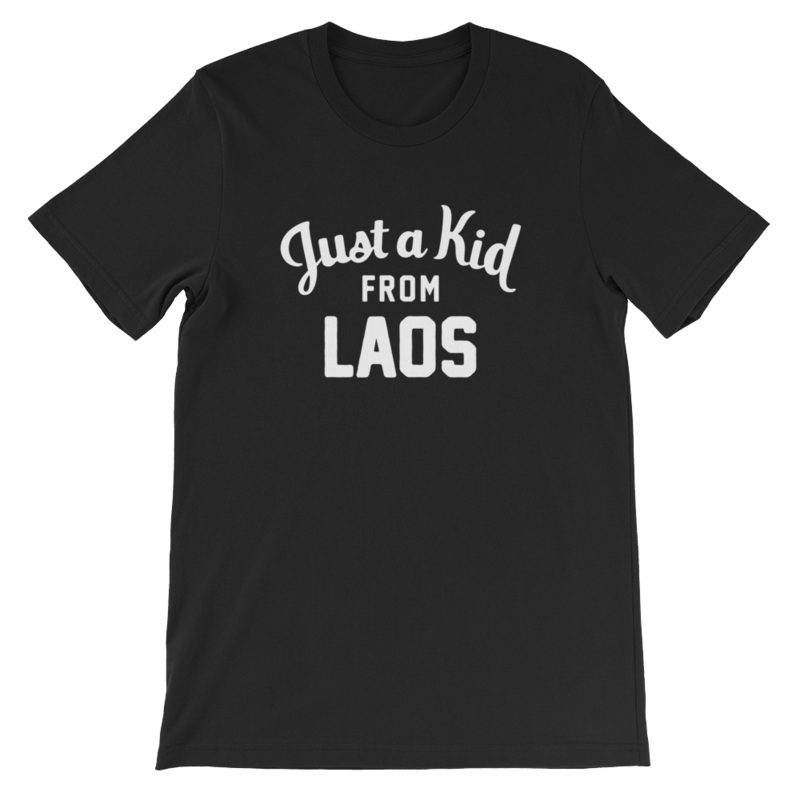 Unisex Black T-Shirt | Laos