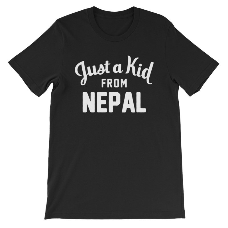 Unisex Black T-Shirt | Nepal
