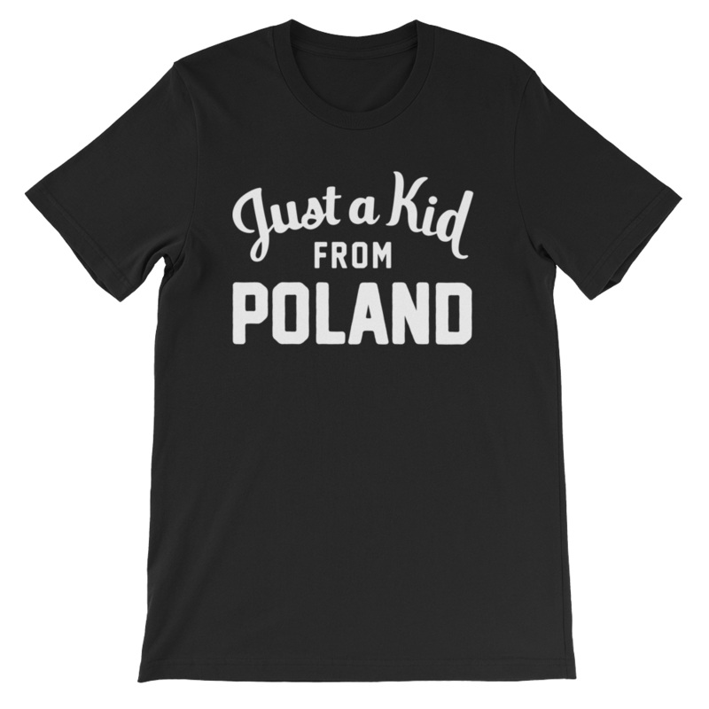 Unisex Black T-Shirt | Poland