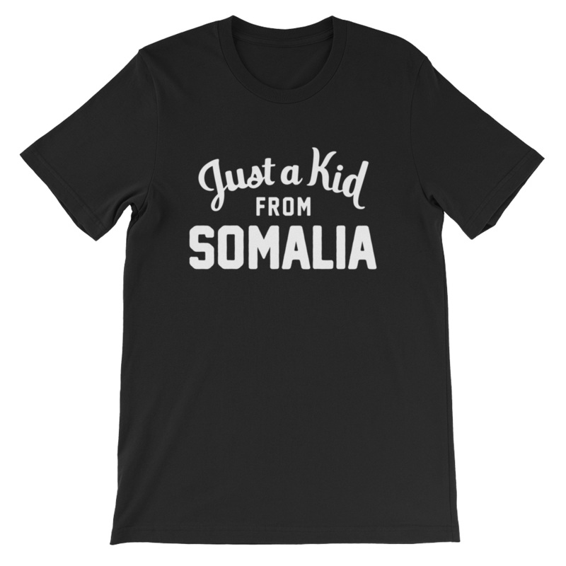 Unisex Black T-Shirt | Somalia