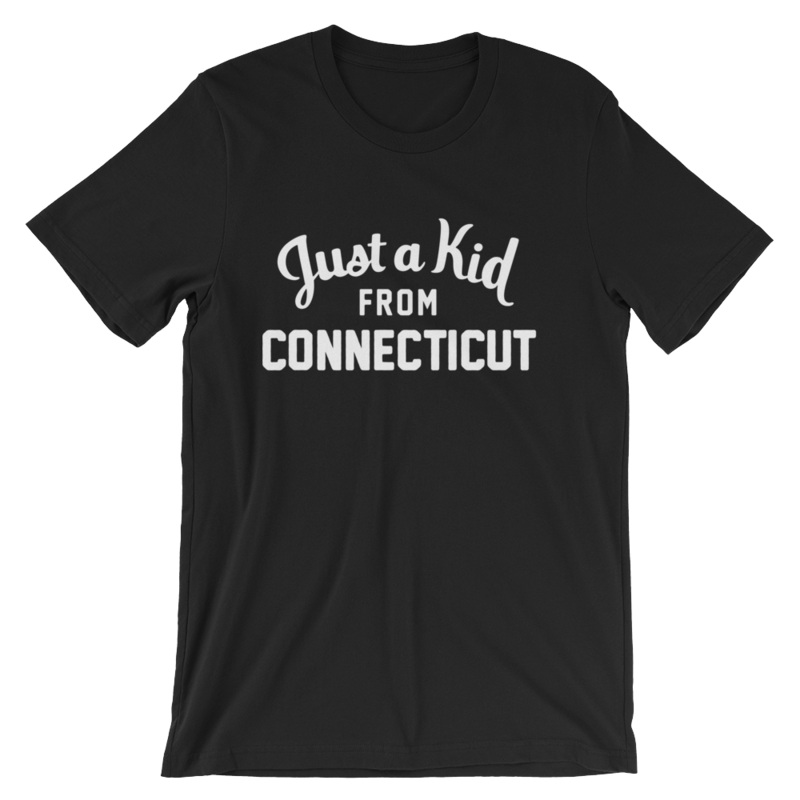Unisex Black T-Shirt | Connecticut