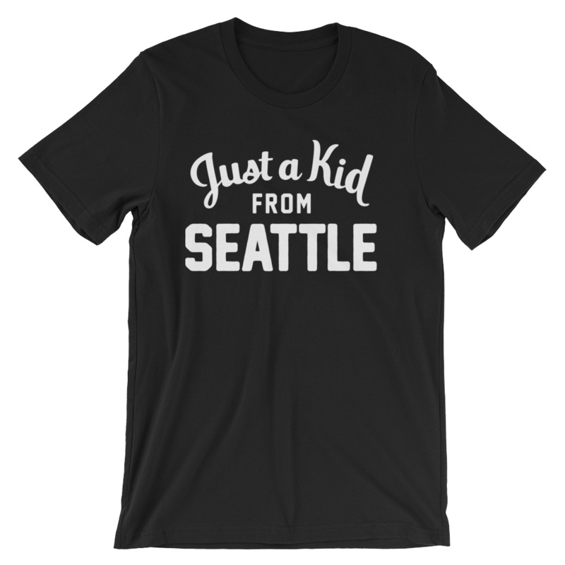 Unisex Black T-Shirt | Seattle