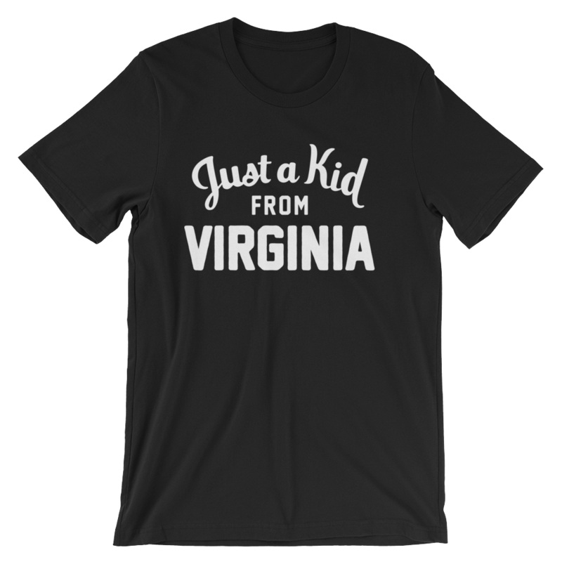 Unisex Black T-Shirt | Virginia