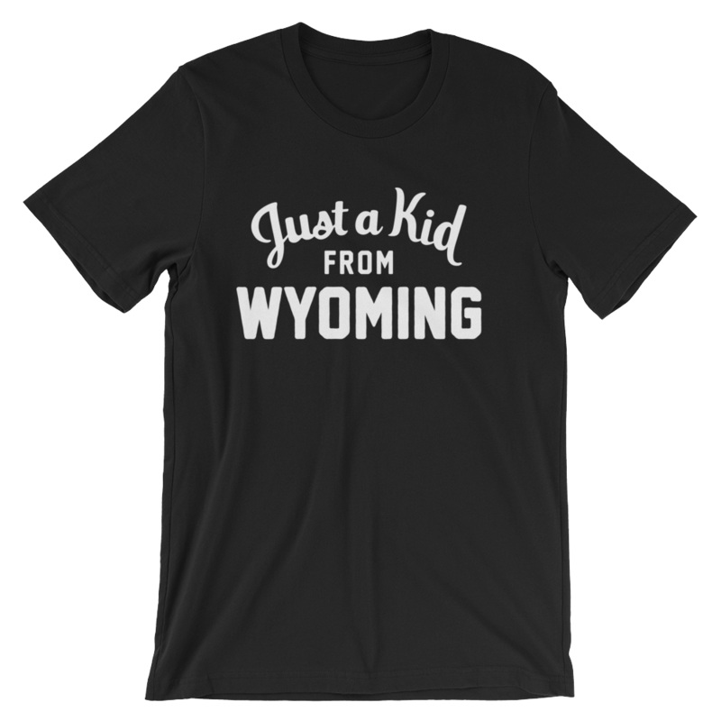 Unisex Black T-Shirt | Wyoming