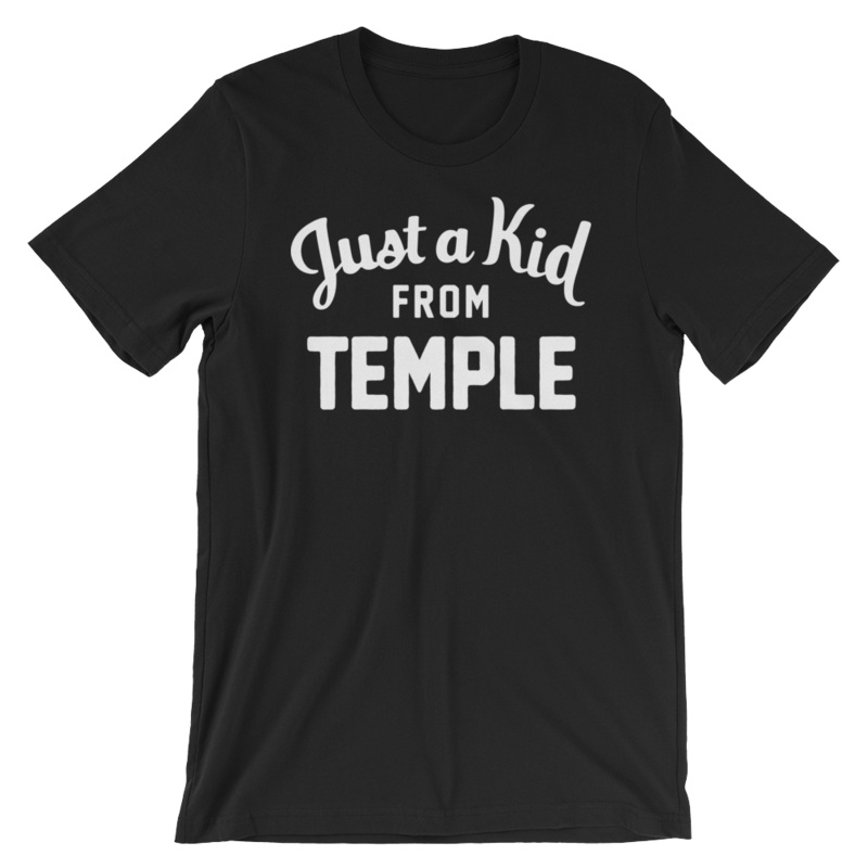 Unisex Black T-Shirt | Temple