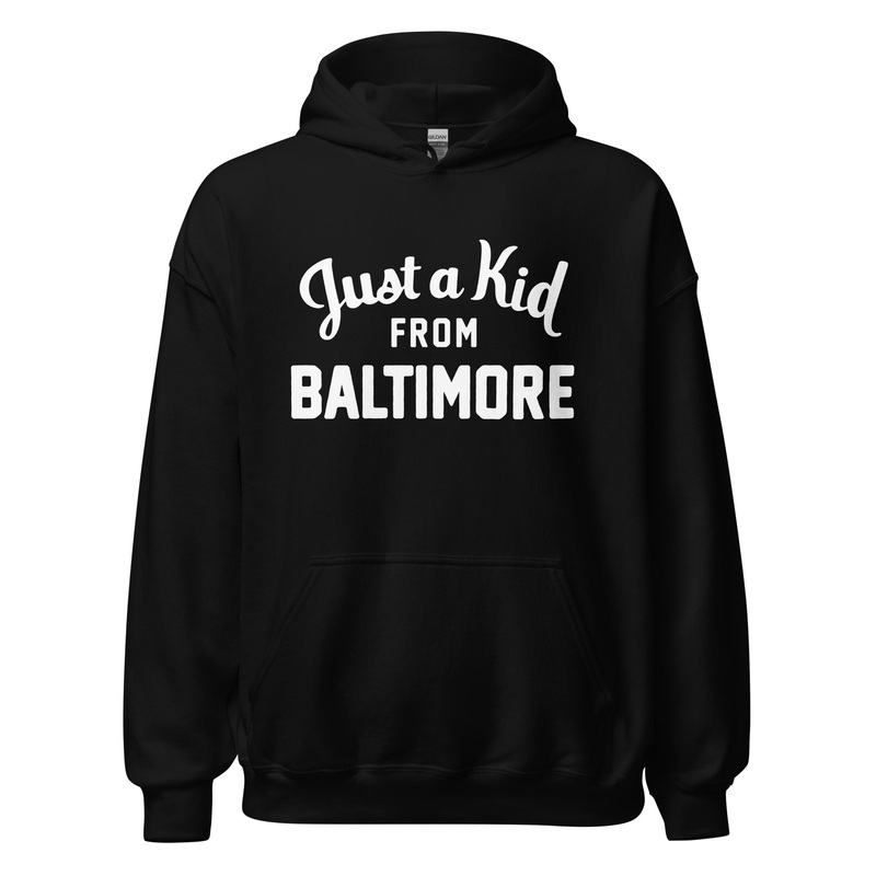 Unisex Black Hoodie Sweatshirt | Baltimore