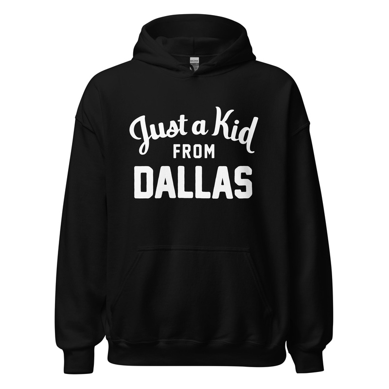 Unisex Black Hoodie Sweatshirt | Dallas