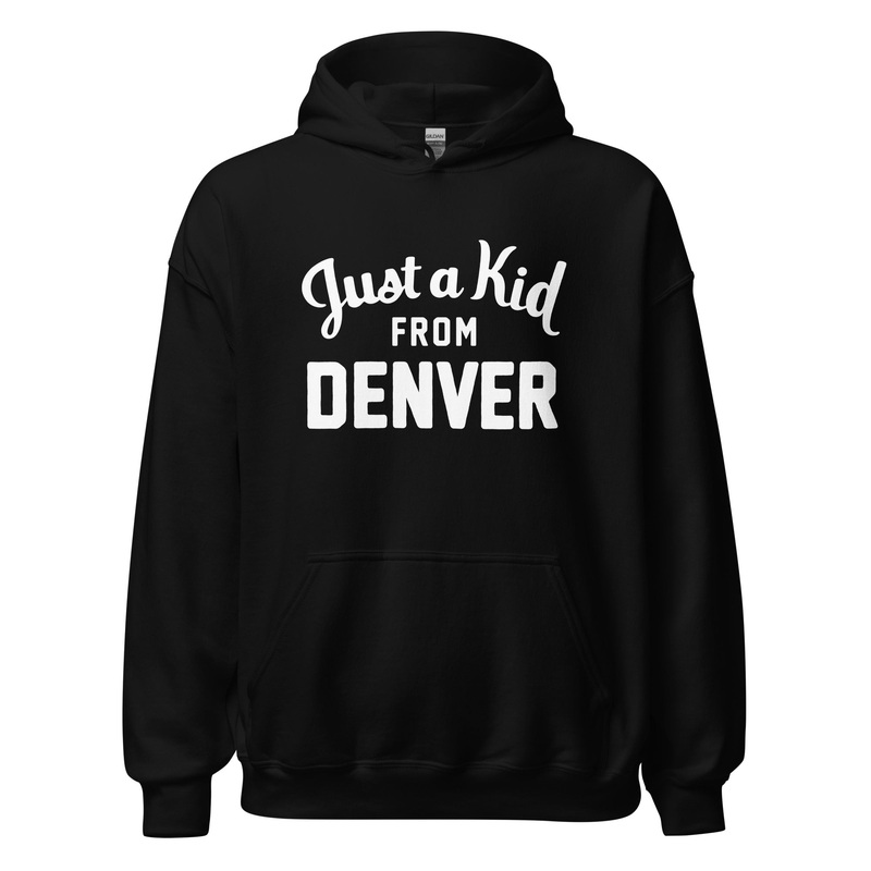 Unisex Black Hoodie Sweatshirt | Denver
