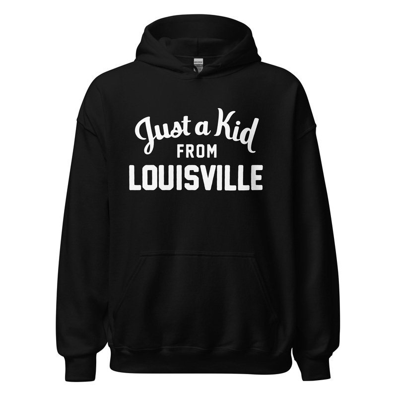 Unisex Black Hoodie Sweatshirt | Louisville