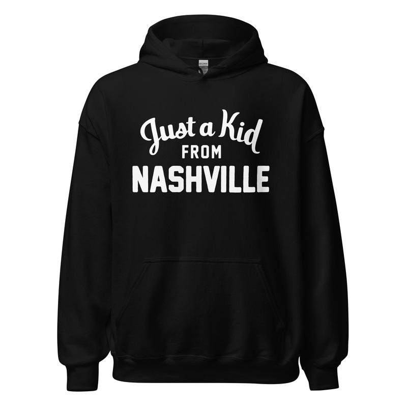 Unisex Black Hoodie Sweatshirt | Nashville