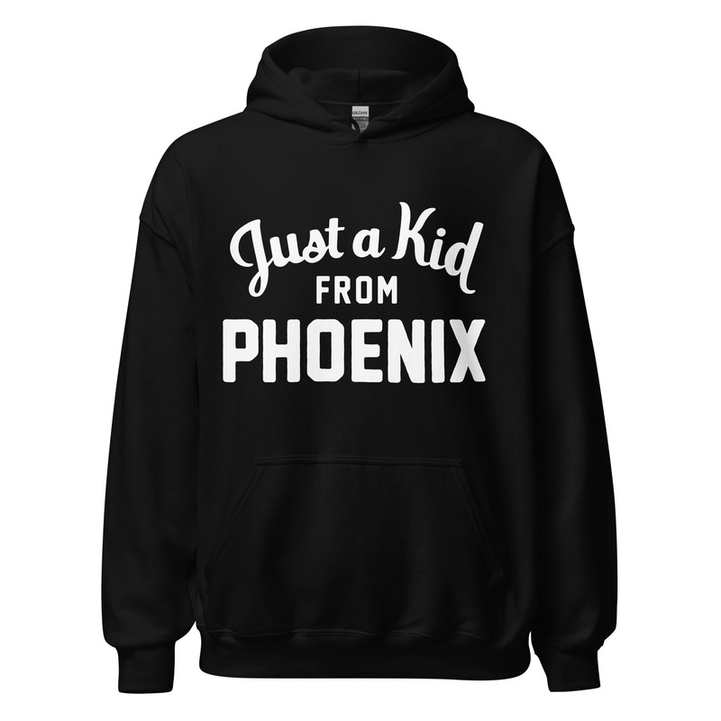 Unisex Black Hoodie Sweatshirt | Phoenix