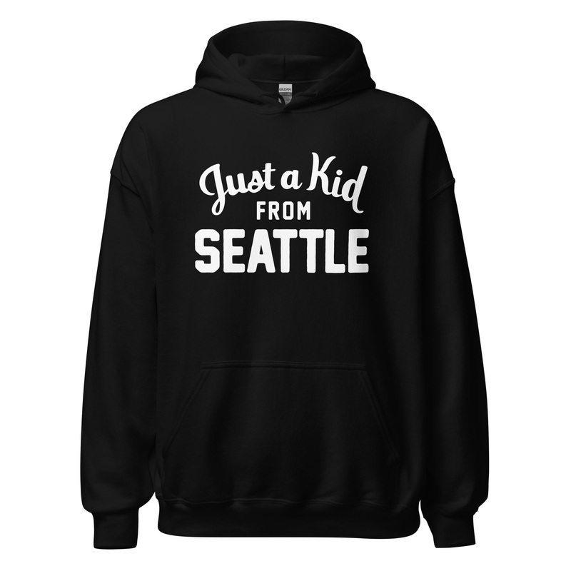 Unisex Black Hoodie Sweatshirt | Seattle
