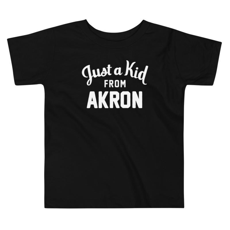 Unisex Black Toddler T-Shirt | Akron
