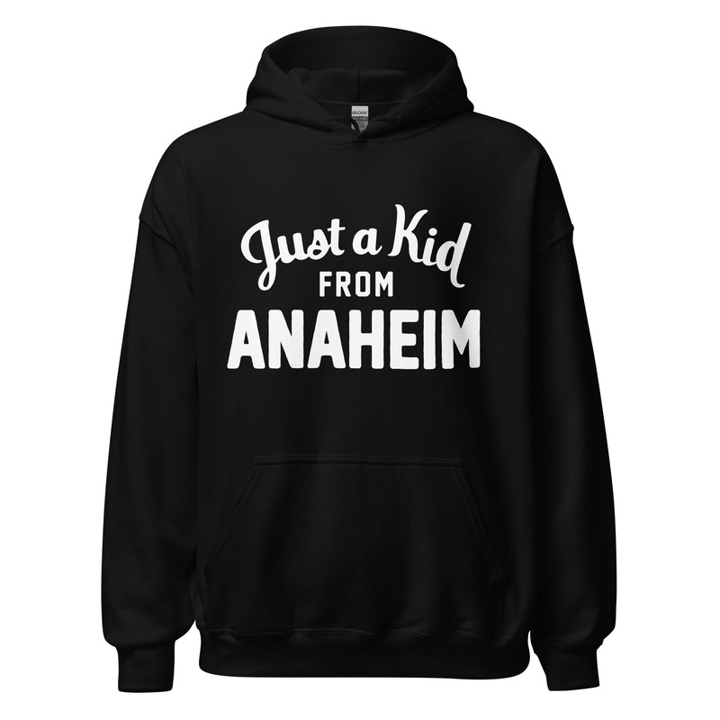 Unisex Black Hoodie Sweatshirt | Anaheim