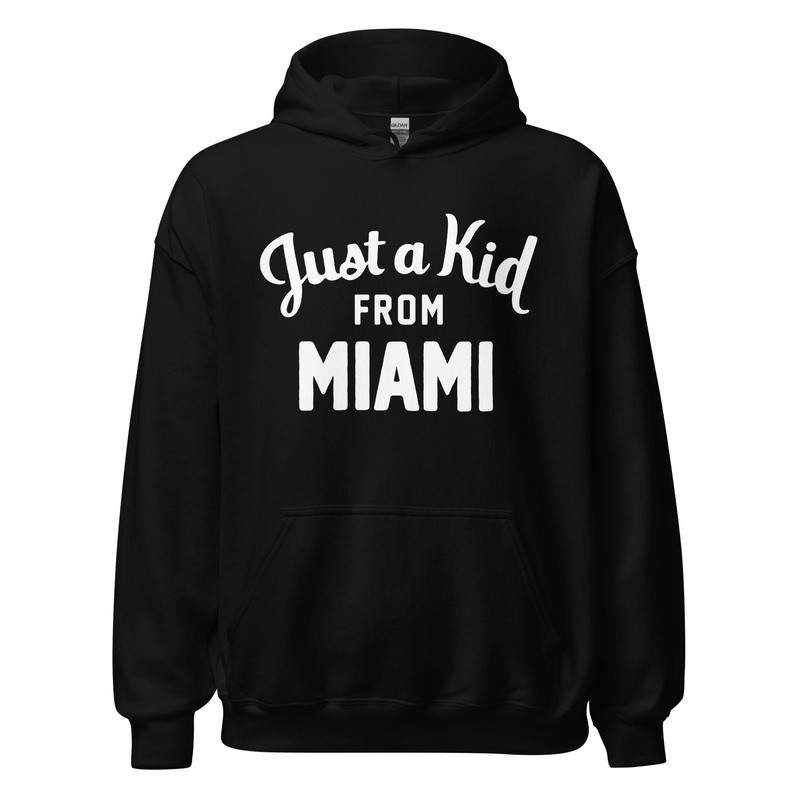 Unisex Black Hoodie Sweatshirt | Miami