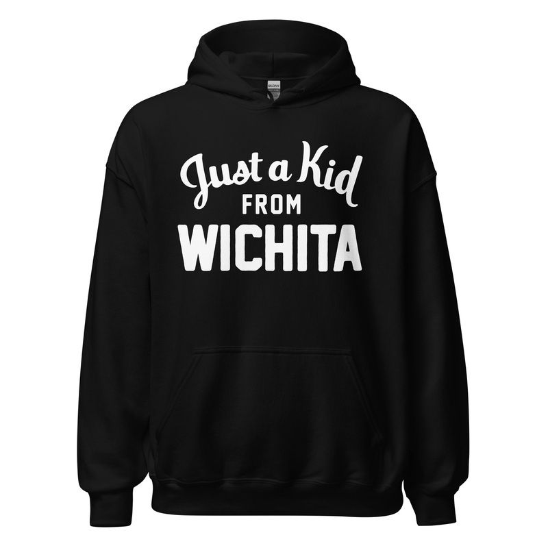 Unisex Black Hoodie Sweatshirt | Wichita