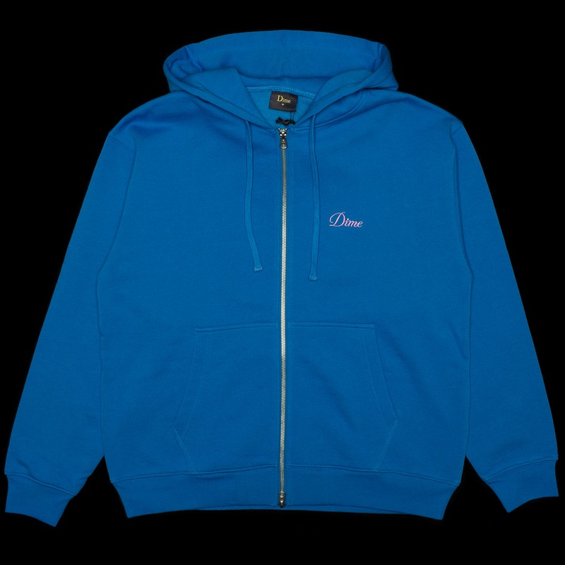 Cursive Small Logo Zip Hoodie