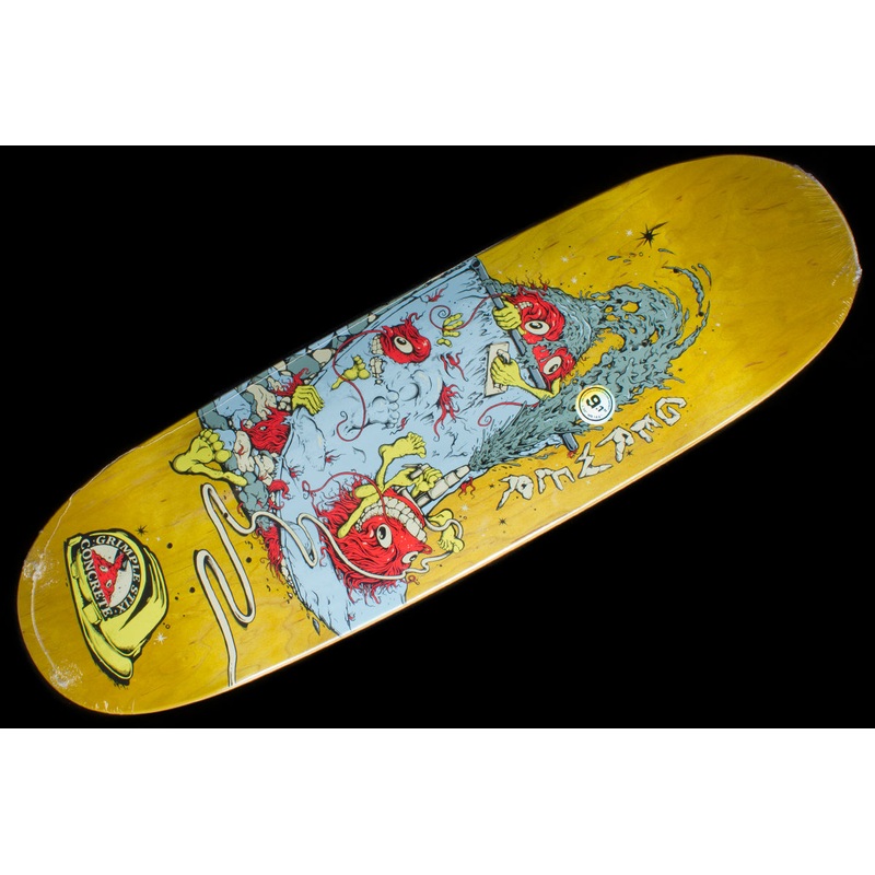 Gerwer Grimple Artwork Yellow Deck – 9.12″