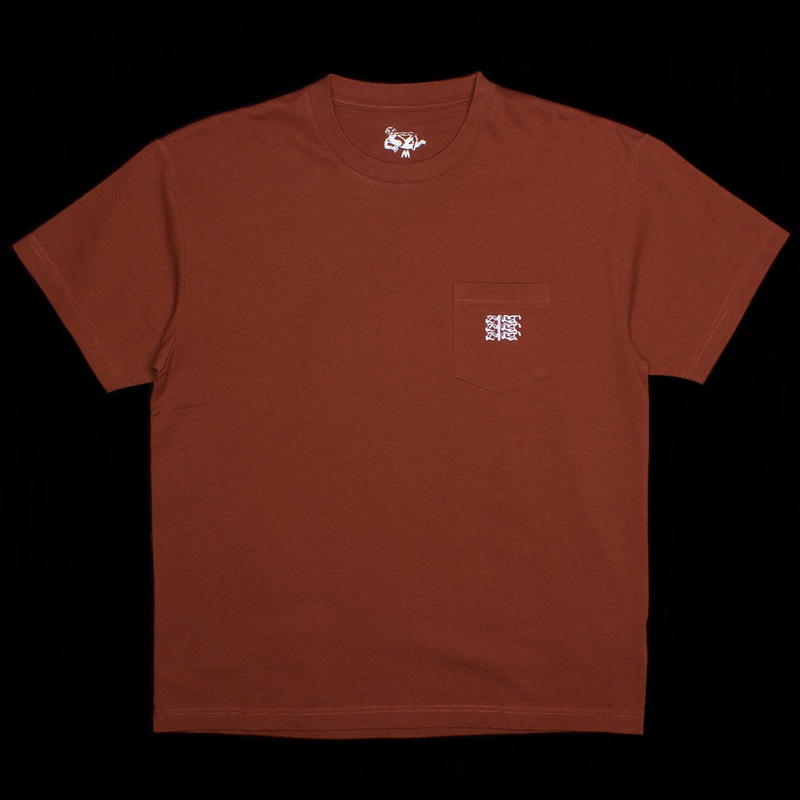 Embroidered Triple Logo Pocket T-Shirt