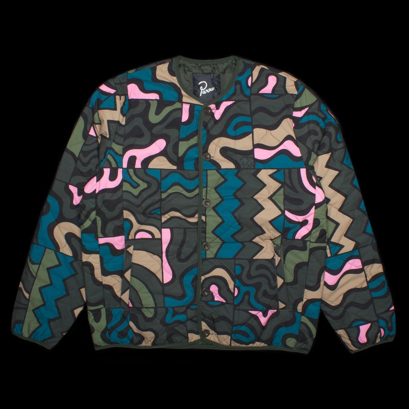Gemstone Pattern Quilted Jacket