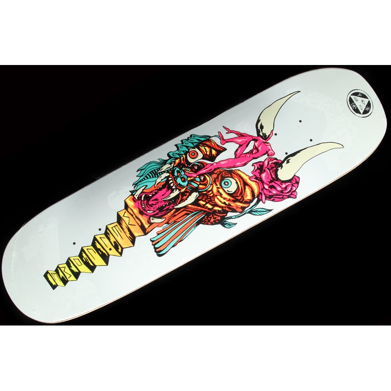 Beauty on Moontrimmer 2.0 White Deck – 8.5