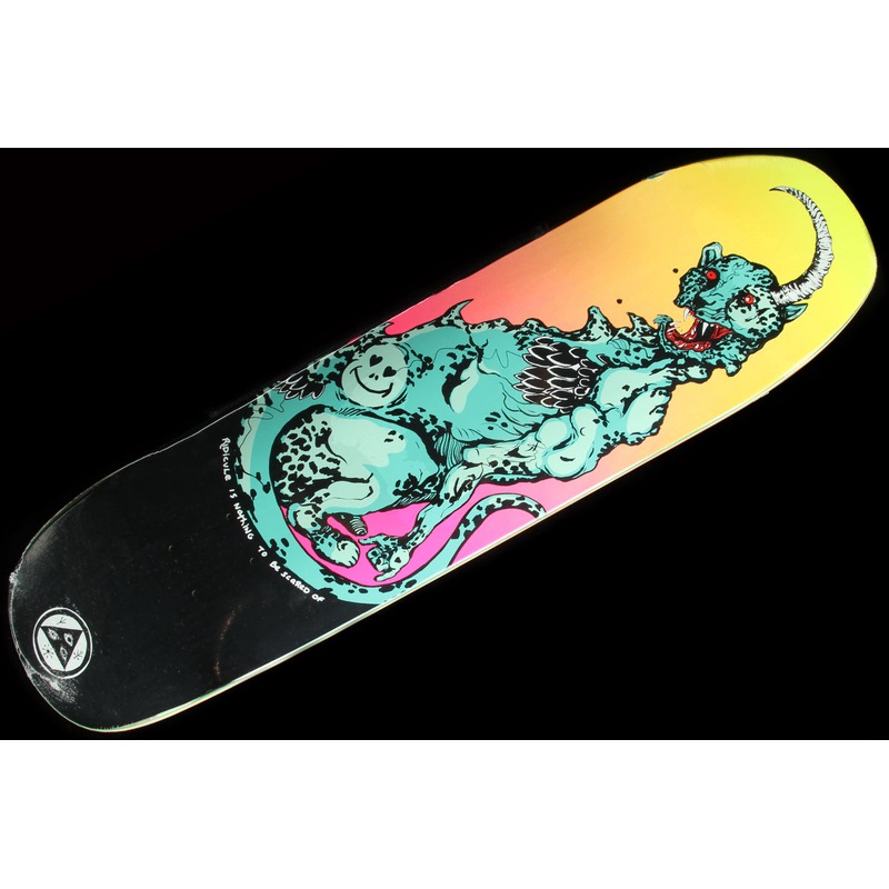 Cheetah on Son of Moontrimmer Black/Surf Fade Deck – 8.25