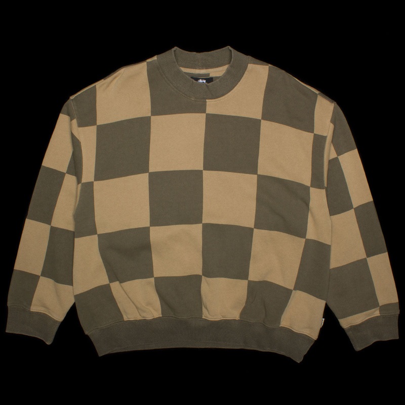 Women’s Blur Checker Fleece Mock Neck