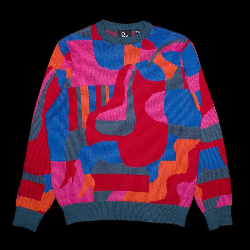 Sitting Pear Pattern Knitted Pullover