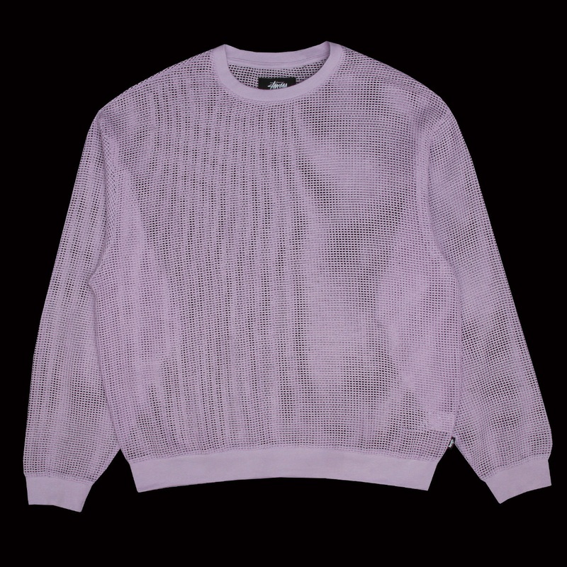 Cotton Mesh L/S Crew