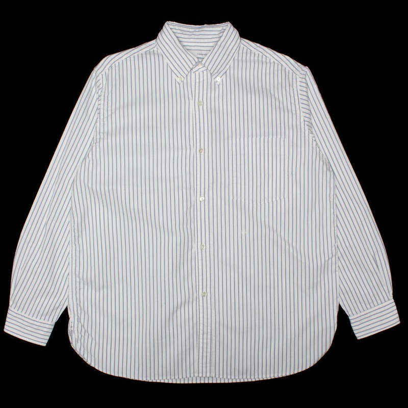Button Down L/S Striped Wind Shirt