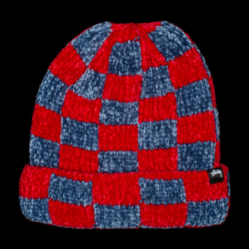 Crochet Checkered Beanie
