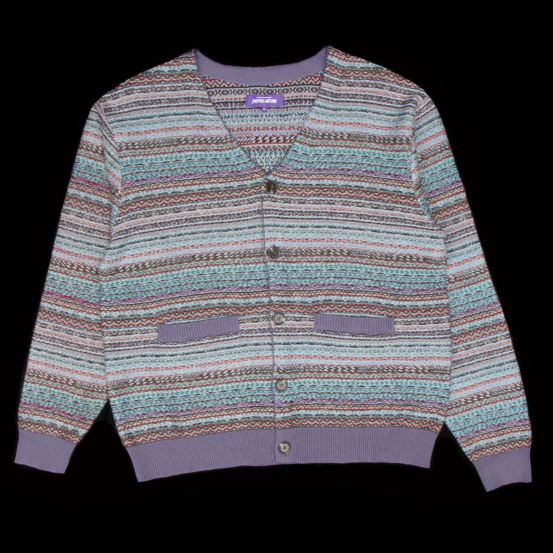 Dill Painting Intarsia Cardigan