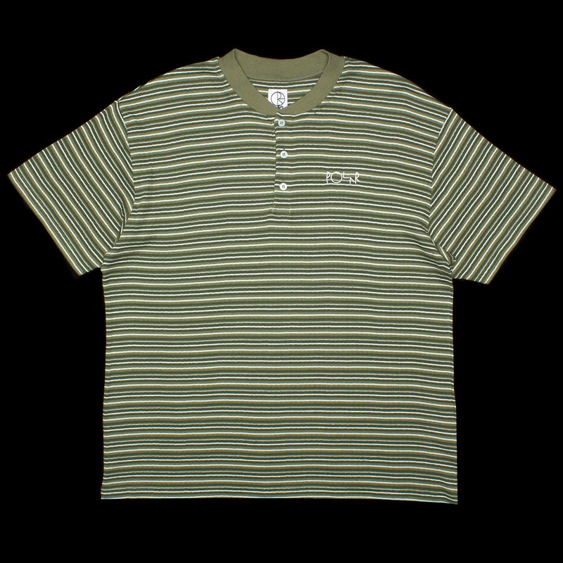 Striped Rib Henley T-Shirt