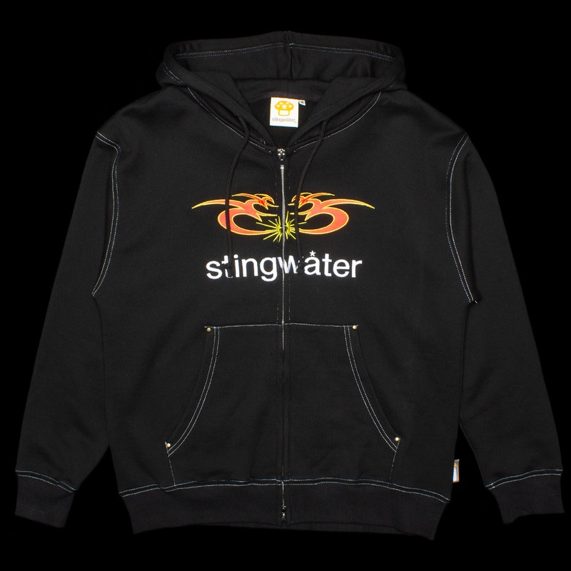 Big Moses Contrast Zip-Up Hoodie