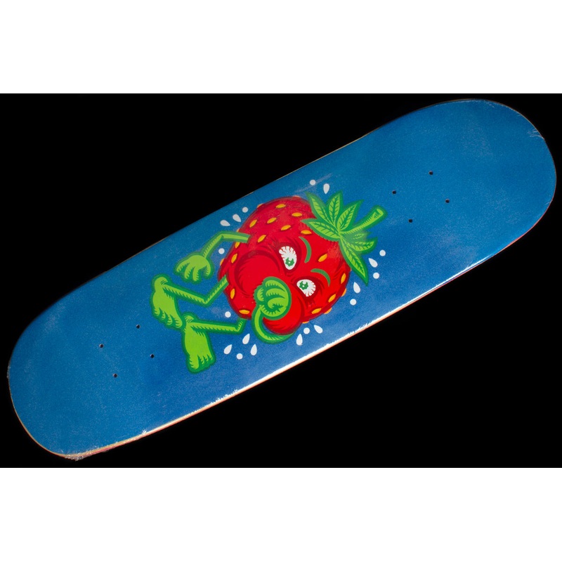 Strawberry Cough Flocked Cyan Deck 8.875″