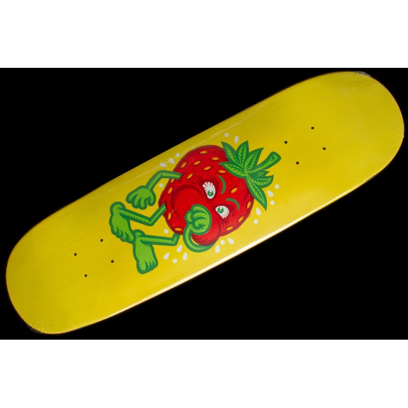 Strawberry Cough Flocked Yellow Deck 8.875″