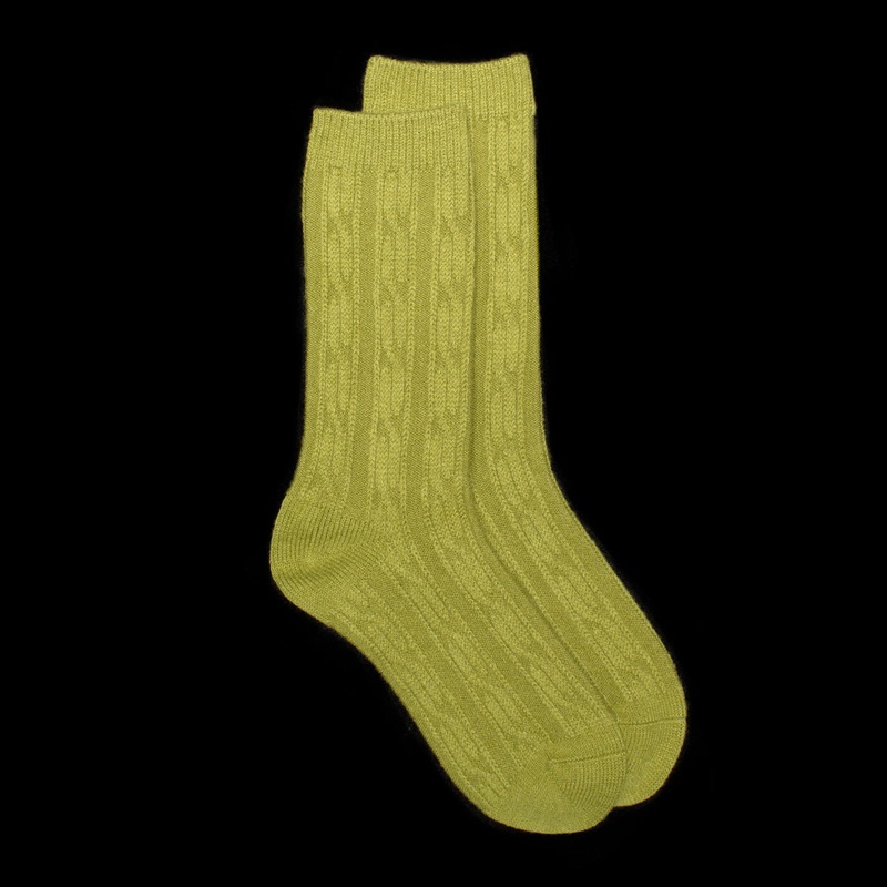 Cable Knit S Dress Socks