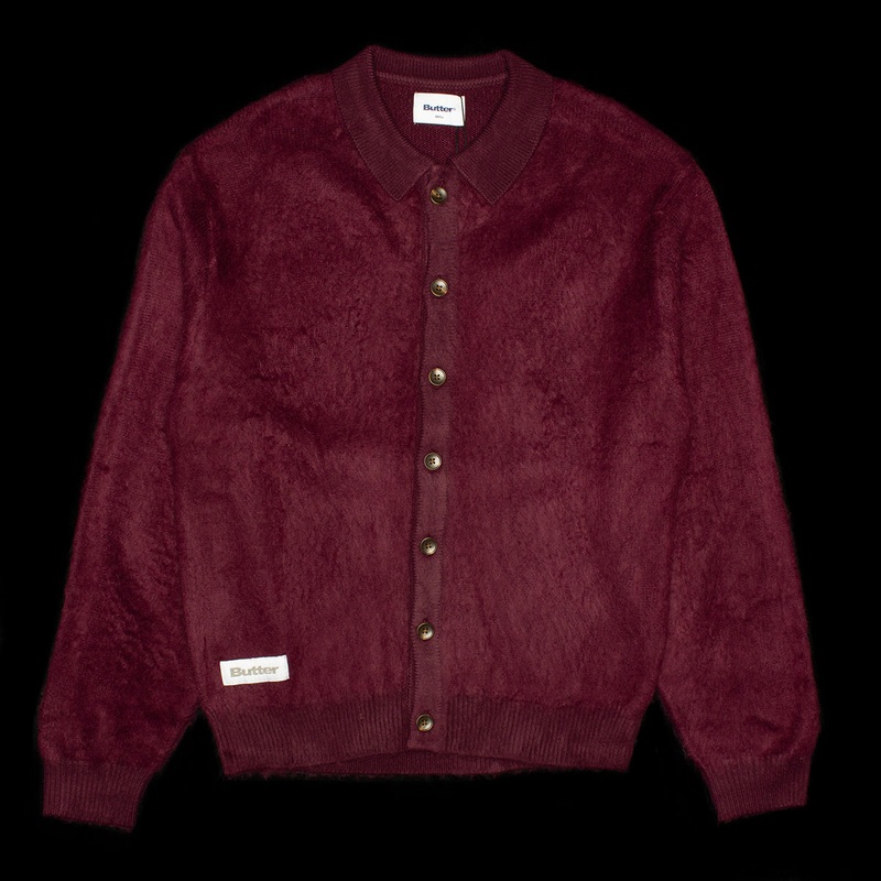 Mohair Button-Up Knitted Shirt
