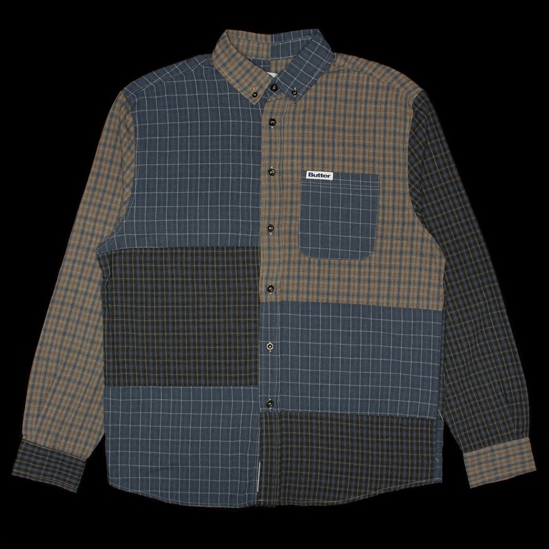 Patchwork Plaid L/S Shirt
