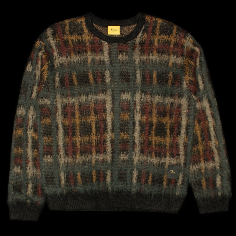 Plaid Mohair Knit