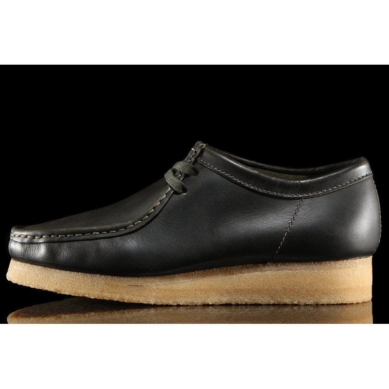Wallabee Forest Green Leather
