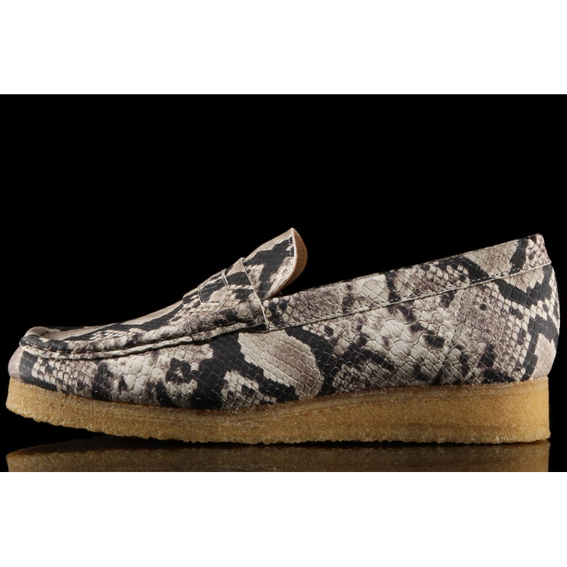Women’s Wallabee Loafer Grey Snake Leather