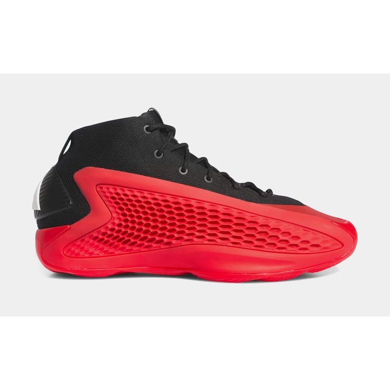 Anthony Edwards 1 Mid Basketball Shoes (Pure Ruby/Black)