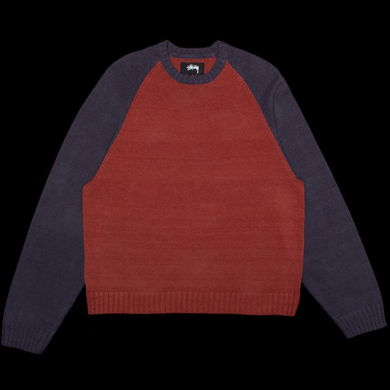 Colorblocked Raglan Crewneck