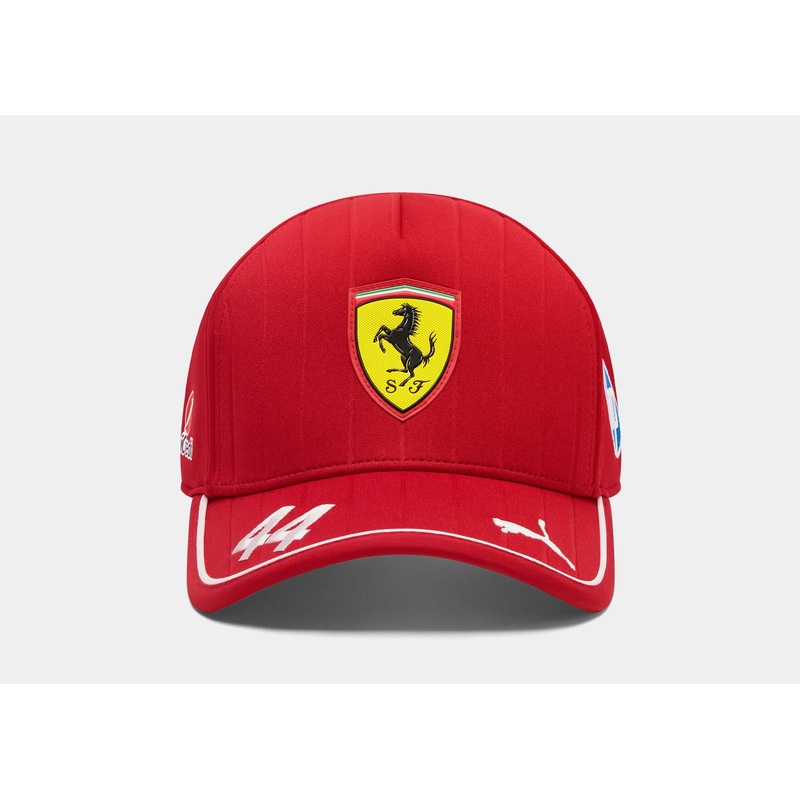 Scuderia Ferrari 2025 Hamilton Mens Baseball Cap (Red/Yellow)