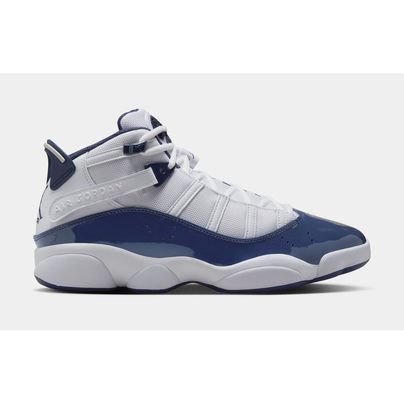 6 Rings Mens Basketball Shoes (White/Neutral Grey/Midnight Navy)
