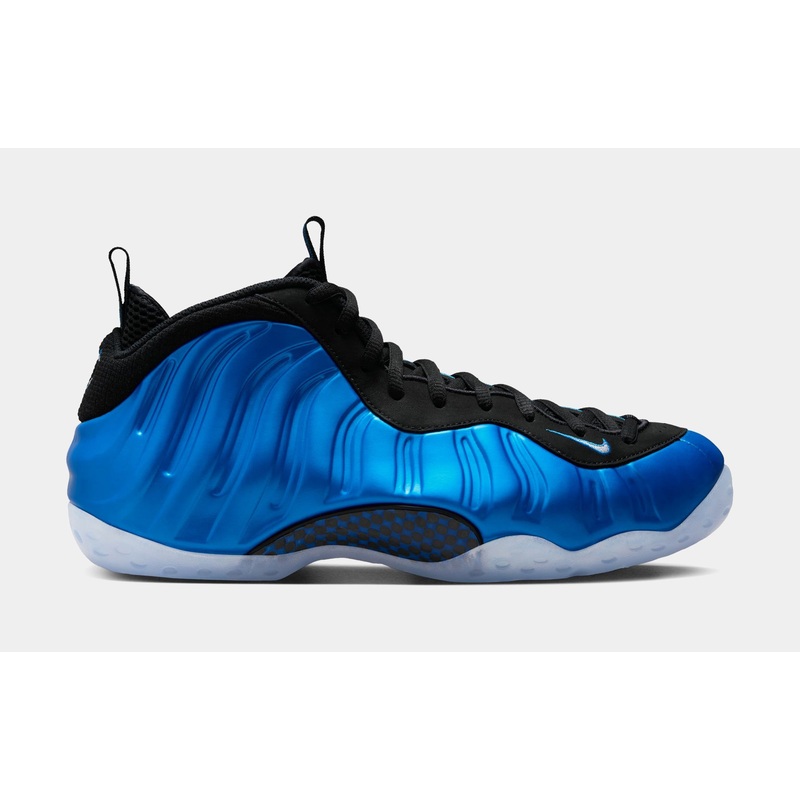 Air Foamposite One International Blue Mens Lifestyle Shoes (Neon Royal/White/Black/Clear)